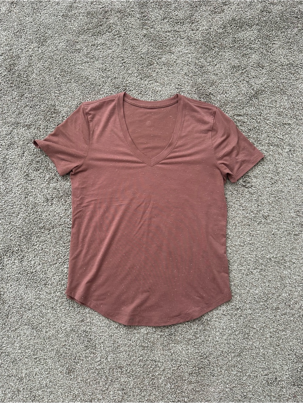 lululemon love tee short sleeve v-neck t-shirt *slub
